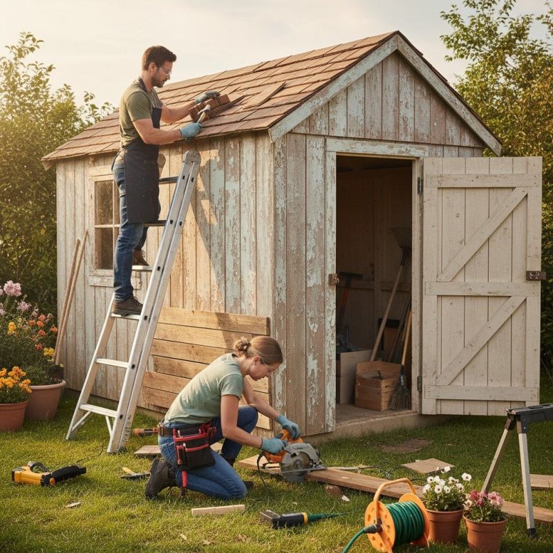 Local Shed Repair Service pros at work